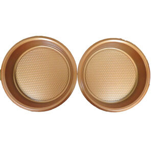 Copper Colored Cake Pans - 2 Unused Pans 9 Inches Diameter
